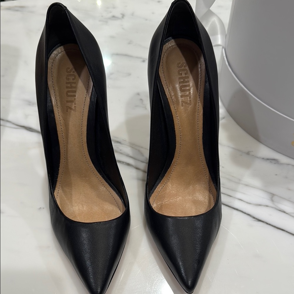 SCHUTZ Black Stiletto Heels Timeless Elegance